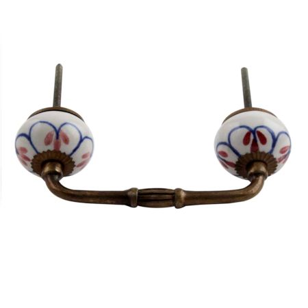 Red Season Ceramic Bridge Handle